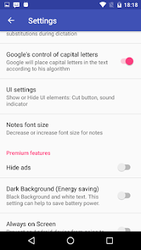 Voice Notebook - continuous speech to text APK screenshot 1