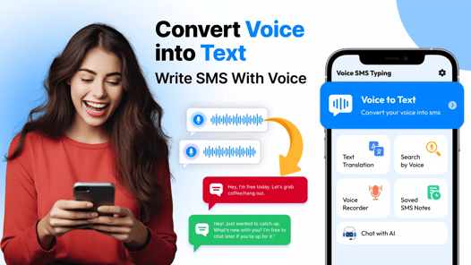Voice SMS Typing: Translate AI APK screenshot 1