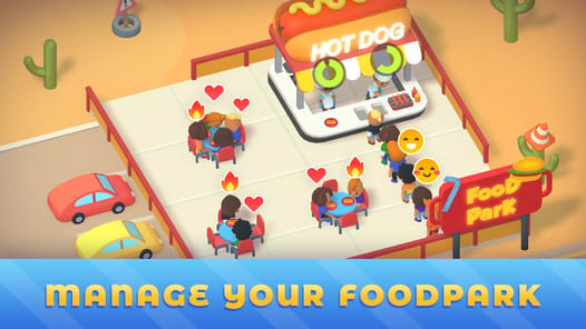 Idle Food Park Tycoon APK screenshot 1