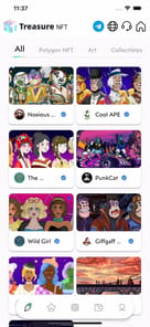 TreasureNFT：Trade & Earn NFTs APK screenshot 1