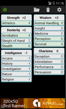 Fifth Edition Character Sheet APK screenshot 1