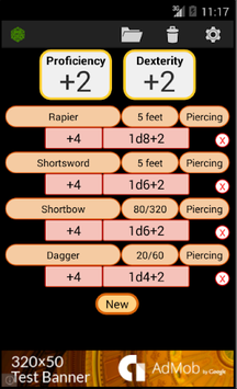 Fifth Edition Character Sheet APK screenshot 1