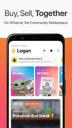 Whatnot: Buy, Sell & Go Live APK screenshot 1 Whatnot: Buy, Sell & Go Live APK screenshot 1