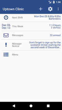 w2w : WhenToWork Mobile App APK screenshot 1