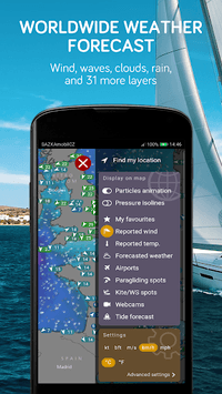 Windy: wind, waves and hurricanes forecast APK screenshot 1
