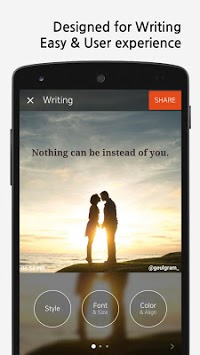 Geulgram - Text on Photo, quote maker APK screenshot 1