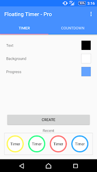 Floating Timer (Stopwatch) APK screenshot 1 Floating Timer (Stopwatch) APK screenshot 1