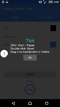 Floating Timer (Stopwatch) APK screenshot 1 Floating Timer (Stopwatch) APK screenshot 1