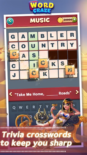 Word Craze - Trivia crossword puzzles APK screenshot 1