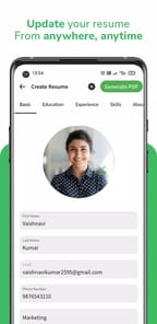 Online AI Resume CV Builder APK screenshot 1