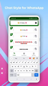 Chat Style for WA :Fonts APK screenshot 1