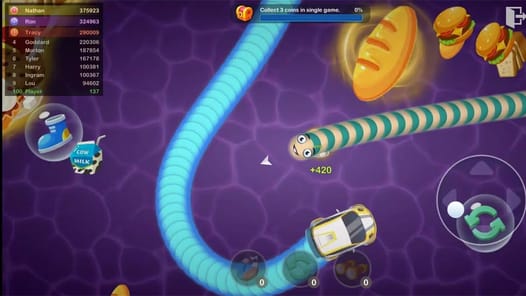 Slinky Snake: Worm.io Game APK screenshot 1