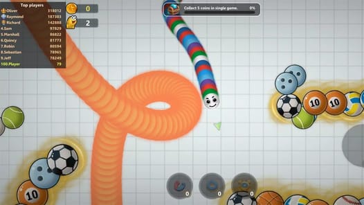 Slinky Snake: Worm.io Game APK screenshot 1