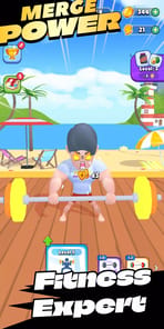 Gym Train Hero: Merge Power APK screenshot 1