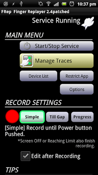FRep - Finger Replayer APK screenshot 1