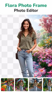 Flora Photo Frame Photo Editor APK screenshot 1