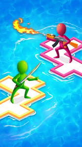 Raft Defense: Crazy Sea Battle APK screenshot 1