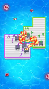 Raft Defense: Crazy Sea Battle APK screenshot 1