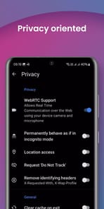 XBF - Private Proxy Browser APK screenshot 1