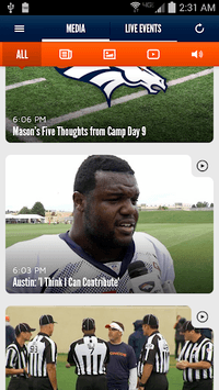 Denver Broncos 365 APK screenshot 1