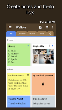 WeNote - Color Notes, To-do, Reminders & Calendar APK screenshot 1