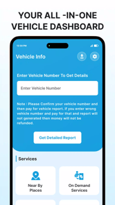 Vehicle Information App APK screenshot 1