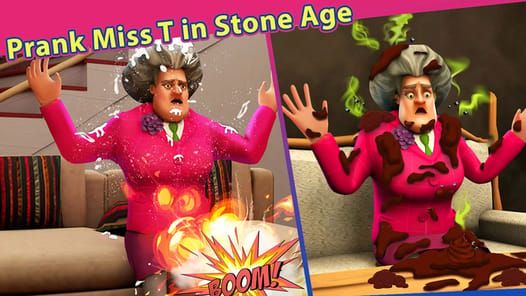Scary Teacher Stone Age APK screenshot 1