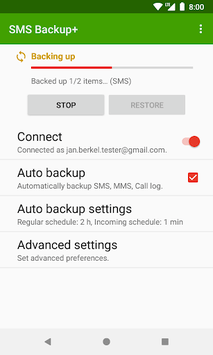SMS Backup+ APK screenshot 1