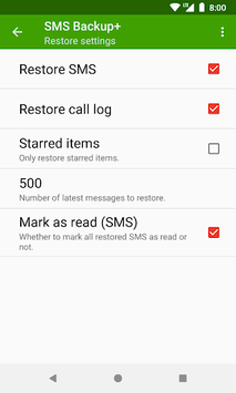 SMS Backup+ APK screenshot 1