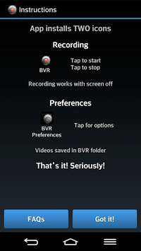 Background Video Recorder APK screenshot 1