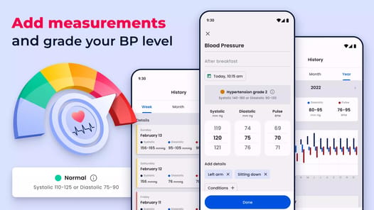 Blood Pressure Tracker APK screenshot 1