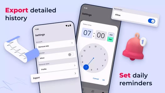 Blood Pressure Tracker APK screenshot 1