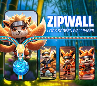 ZipWall : Zipper Lock Screen APK screenshot 1