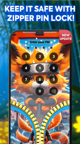 ZipWall : Zipper Lock Screen APK screenshot 1