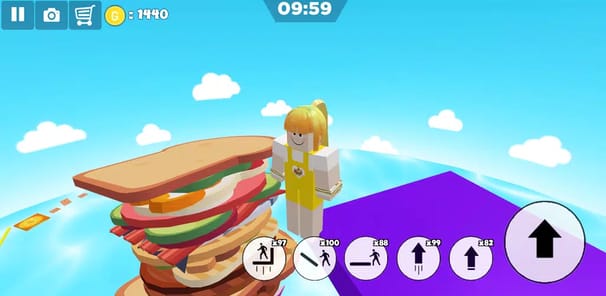 Escape sandwich island parkour APK screenshot 1