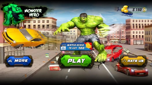 Monster Superhero: Green Fight APK screenshot 1