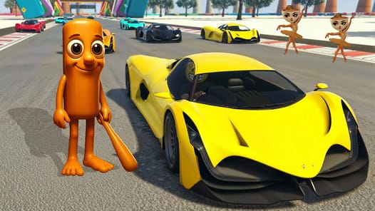 Superhero Car Stunt Race APK screenshot 1
