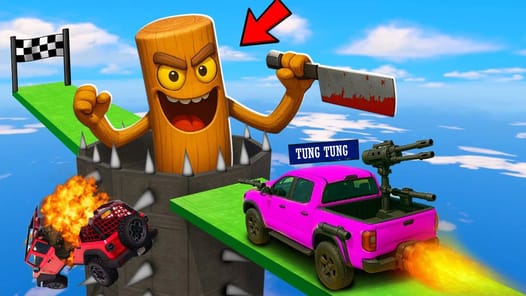 Superhero Car Stunt Race APK screenshot 1