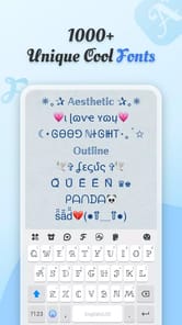 Cool Fonts - Keyboard & Themes APK screenshot 1