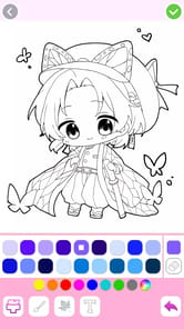 Cute Drawing : Anime Color Fan APK screenshot 1