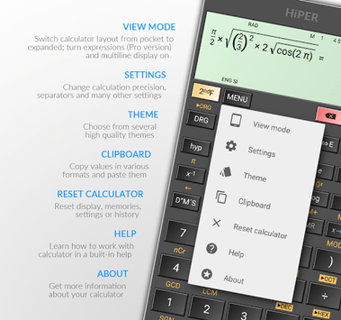 HiPER Scientific Calculator APK screenshot 1