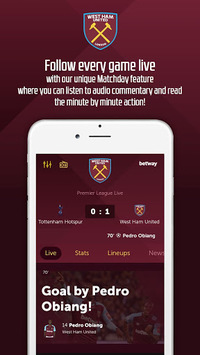 West Ham United – Official App APK screenshot 1