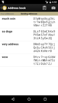 Dogecoin Wallet APK screenshot 1