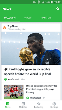 Onefootball - Soccer Scores APK screenshot 1 Onefootball - Soccer Scores APK screenshot 1