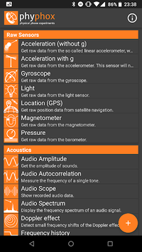 phyphox APK screenshot 1 phyphox APK screenshot 1