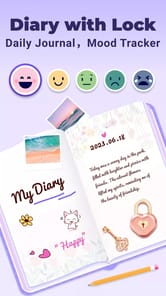 Diary with Lock: Daily Journal APK screenshot 1
