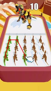 Dino game: Dinos VS Monsters APK screenshot 1