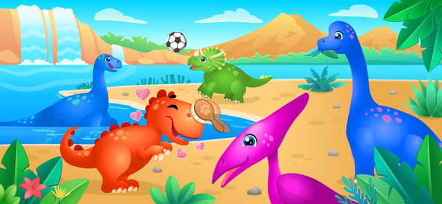 Kids dinosaur games for baby APK screenshot 1