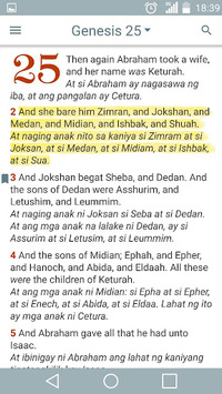 English Tagalog Bible APK screenshot 1