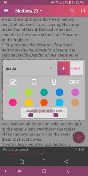 Bible English Spanish Bilingual APK screenshot 1